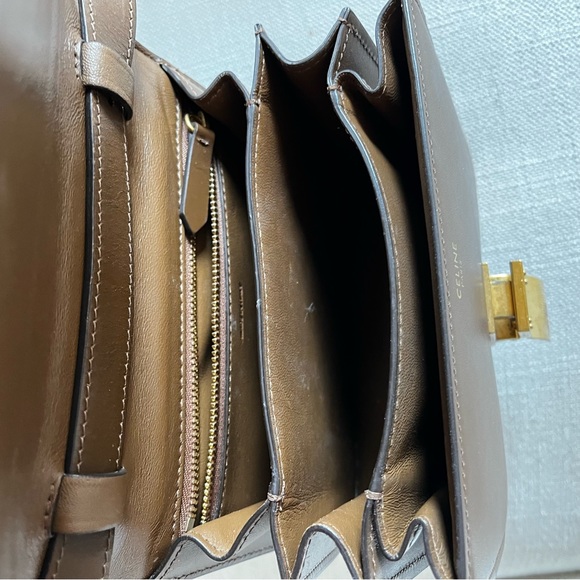 CELINE Box Bag (Small size) in Brown/Tan color - Picture 10 of 11